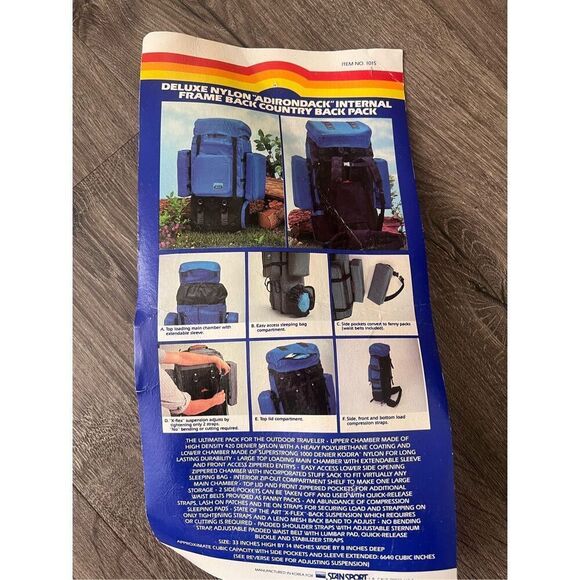 Stansport DELUXE Adirondack internal Frame BACK Country Backpack - Picture 9 of 11